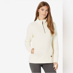 L.L. Bean Quilted 1/4 Zip Pullover Sweatshirt